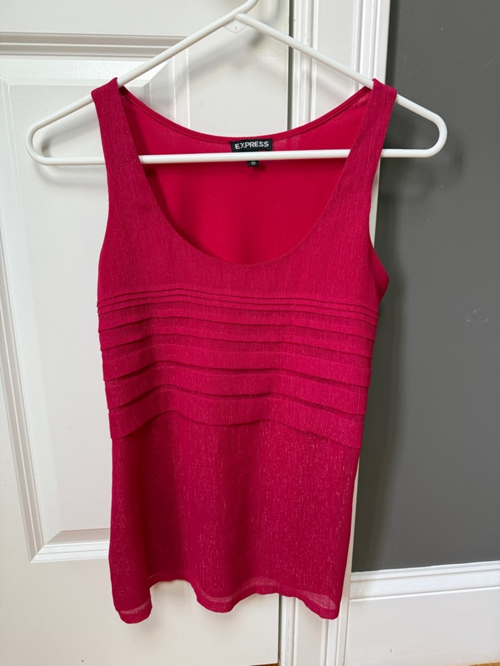 Express Hot Pink Sparkle Tank